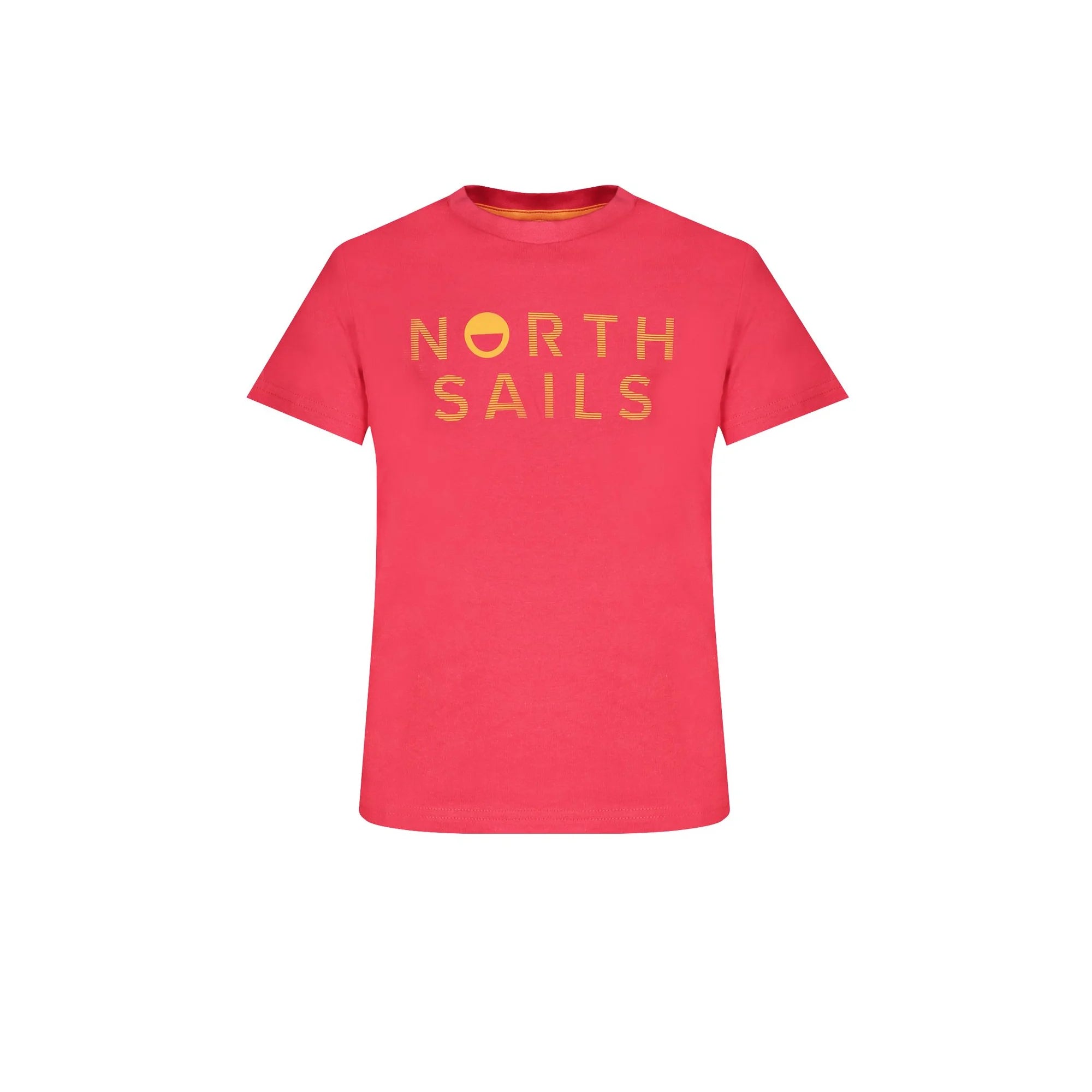 North Sails T-Shirt Maniche Corte Bambino Rossa Stampa Logo Rosso - foto prodotto